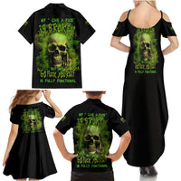 My Give A F Skull Is Broken Family Matching Summer Maxi Dress and Hawaiian Shirt - Wonder Print Shop