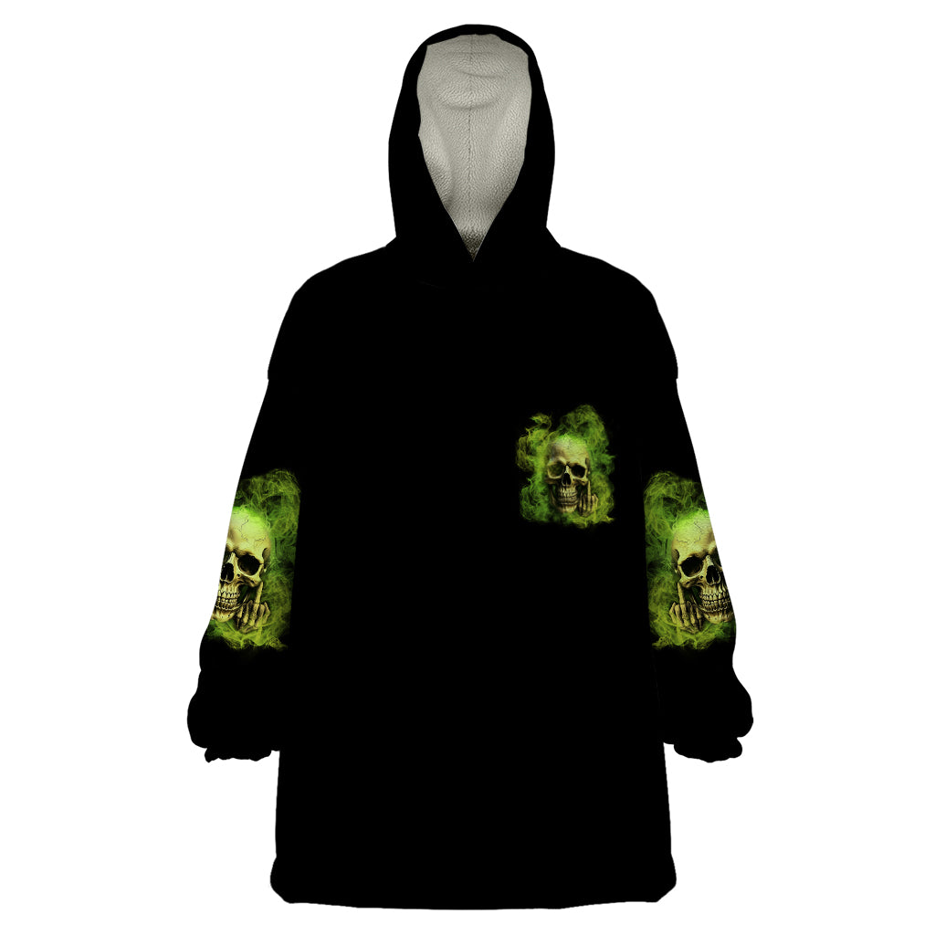 My Give A F Skull Is Broken Wearable Blanket Hoodie - Wonder Print Shop