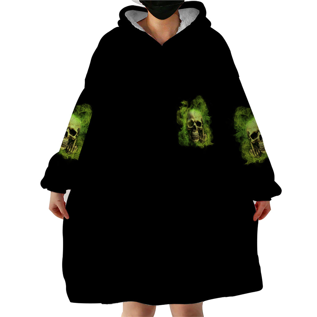 My Give A F Skull Is Broken Wearable Blanket Hoodie - Wonder Print Shop