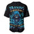 Warning To Avoid Injury Mad Reaper Skull Baseball Jersey - Wonder Print Shop