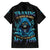 Warning To Avoid Injury Mad Reaper Skull Family Matching Summer Maxi Dress and Hawaiian Shirt - Wonder Print Shop