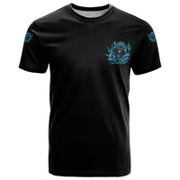 Warning To Avoid Injury Mad Reaper Skull T Shirt - Wonder Print Shop