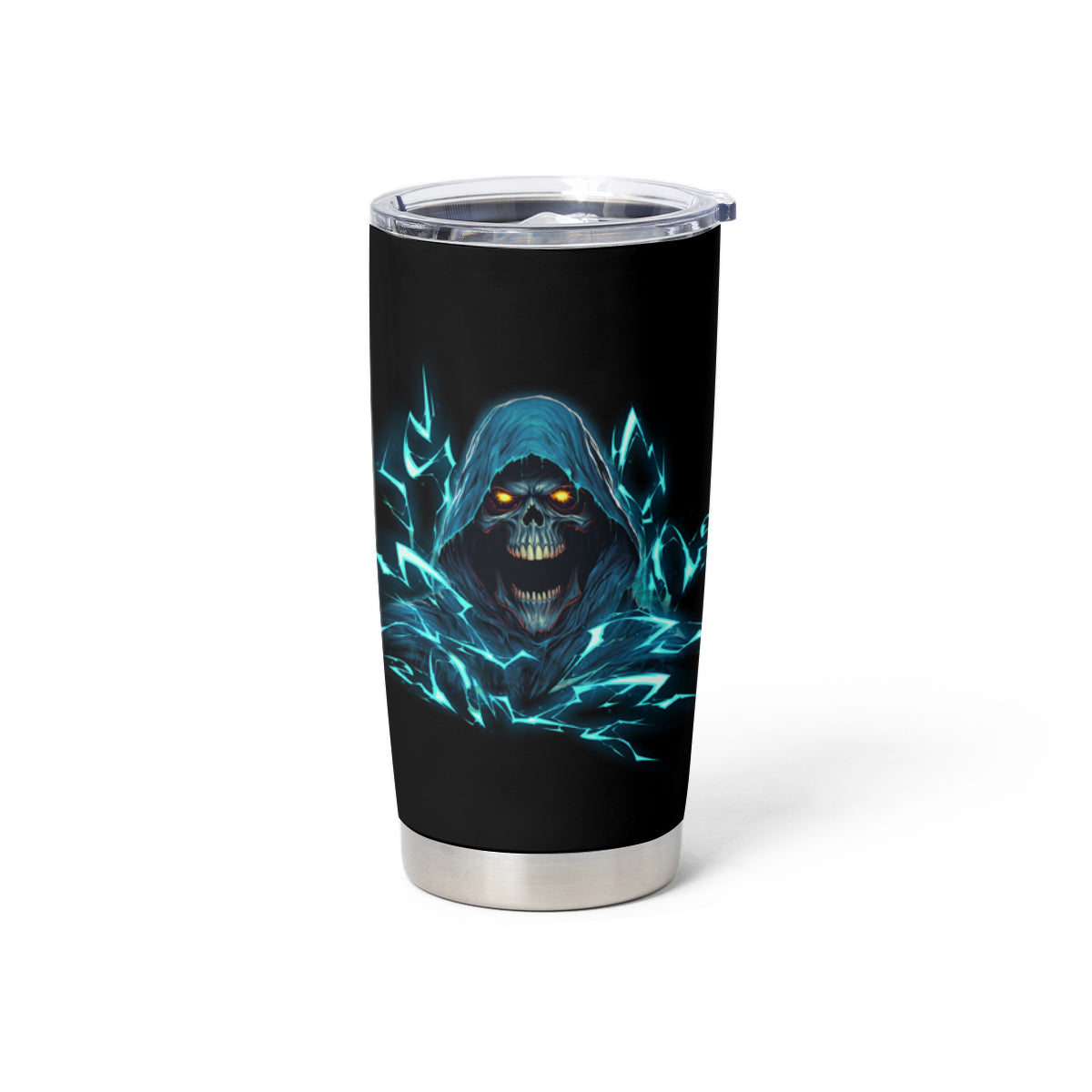 Warning To Avoid Injury Mad Reaper Skull Tumbler Cup - Wonder Print Shop