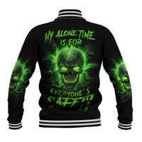 My Alone Time Is For Everyone's Safety Baseball Jacket - Wonder Print Shop