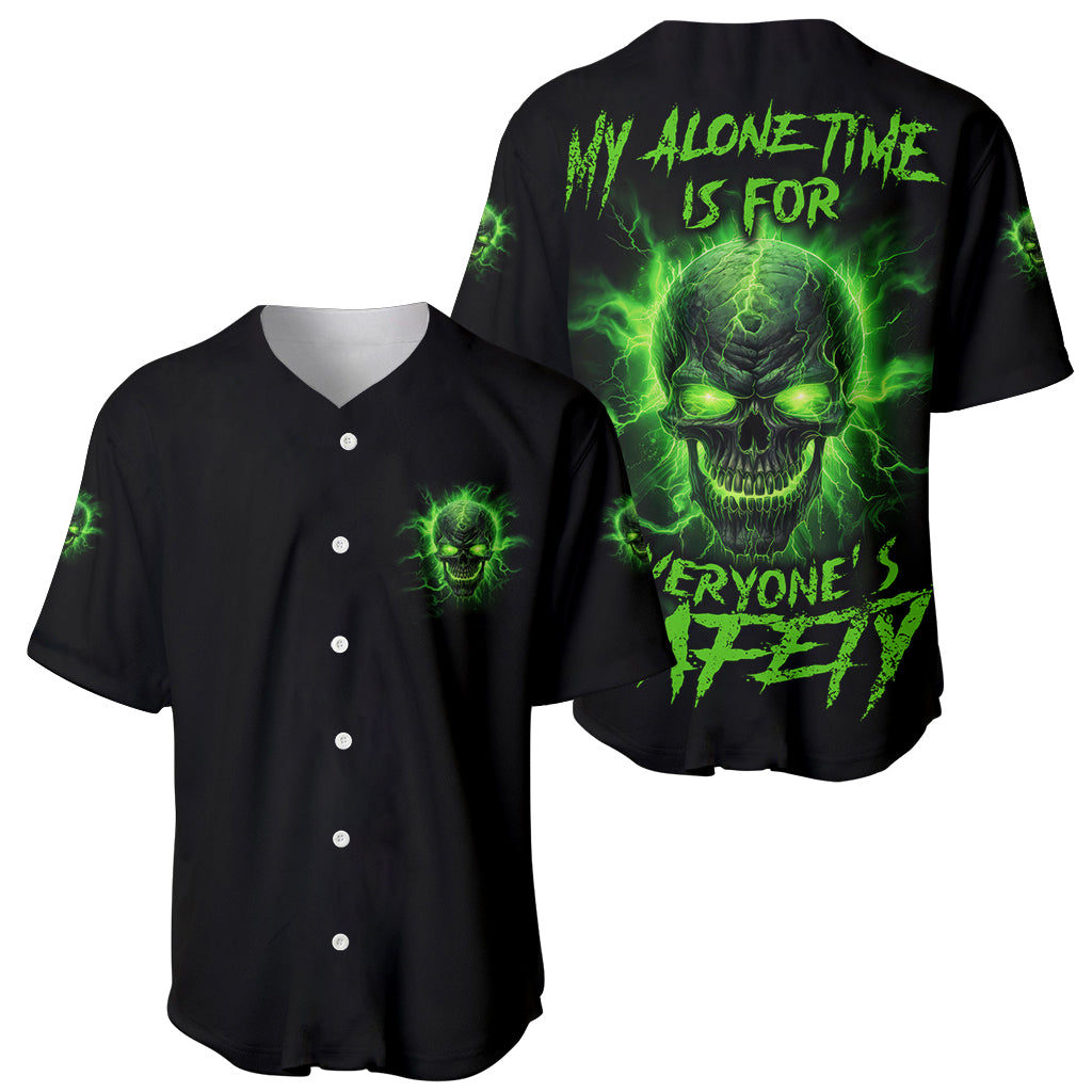 My Alone Time Is For Everyone's Safety Baseball Jersey - Wonder Print Shop
