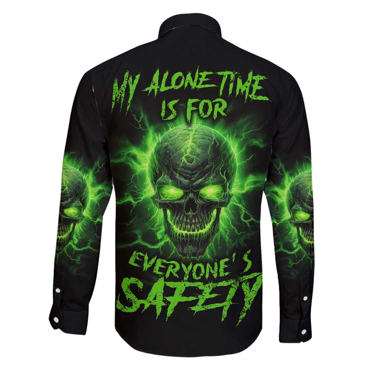 My Alone Time Is For Everyone's Safety Family Matching Short Sleeve Bodycon Dress and Hawaiian Shirt - Wonder Print Shop