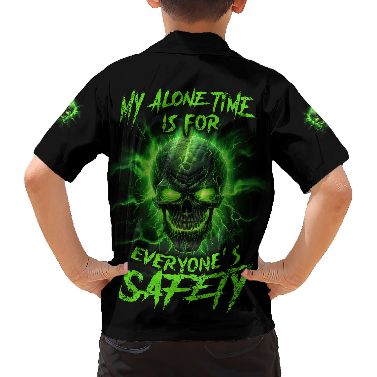 My Alone Time Is For Everyone's Safety Kid Hawaiian Shirt - Wonder Print Shop