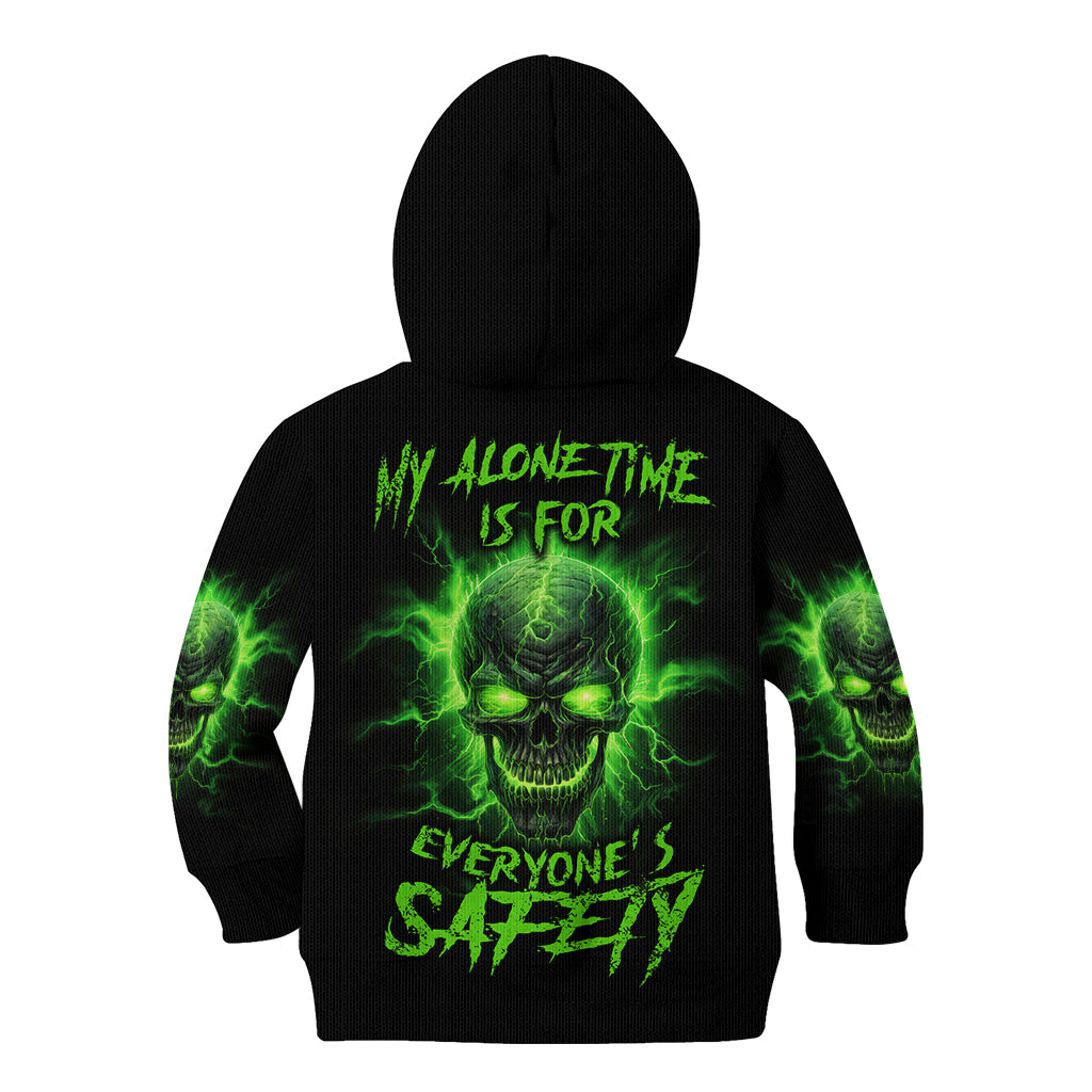 My Alone Time Is For Everyone's Safety Kid Hoodie - Wonder Print Shop