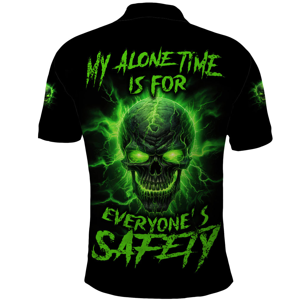 My Alone Time Is For Everyone's Safety Polo Shirt - Wonder Print Shop