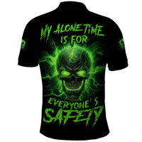 My Alone Time Is For Everyone's Safety Polo Shirt - Wonder Print Shop
