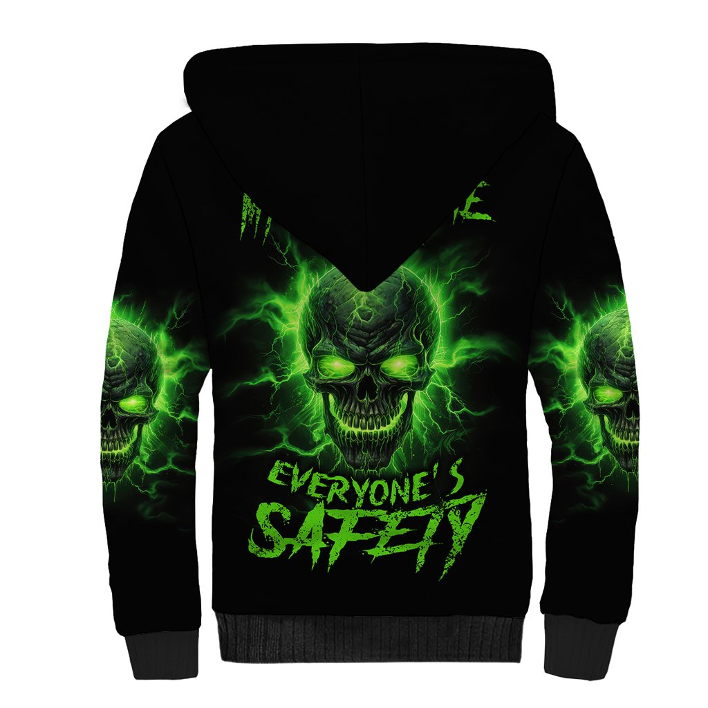 My Alone Time Is For Everyone's Safety Sherpa Hoodie - Wonder Print Shop