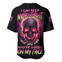 I Can Keep My Mouth Baseball Jersey - Wonder Print Shop