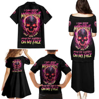 I Can Keep My Mouth Family Matching Puletasi Dress and Hawaiian Shirt - Wonder Print Shop