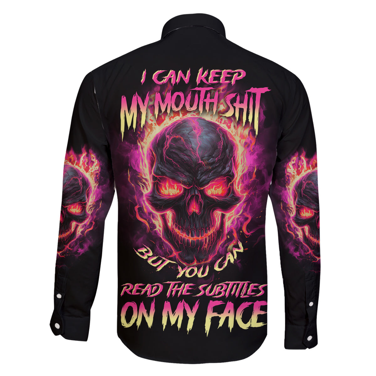 I Can Keep My Mouth Family Matching Summer Maxi Dress and Hawaiian Shirt - Wonder Print Shop