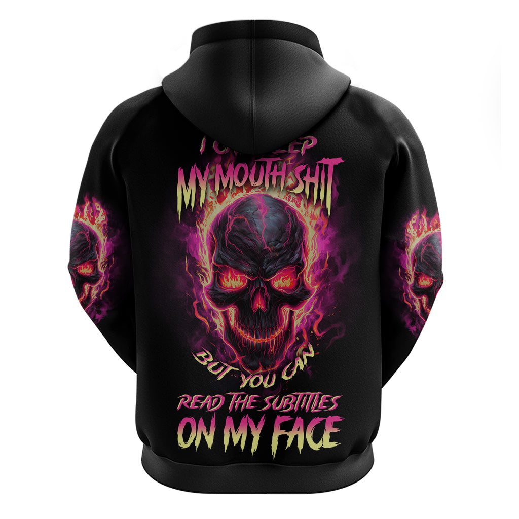 I Can Keep My Mouth Hoodie - Wonder Print Shop