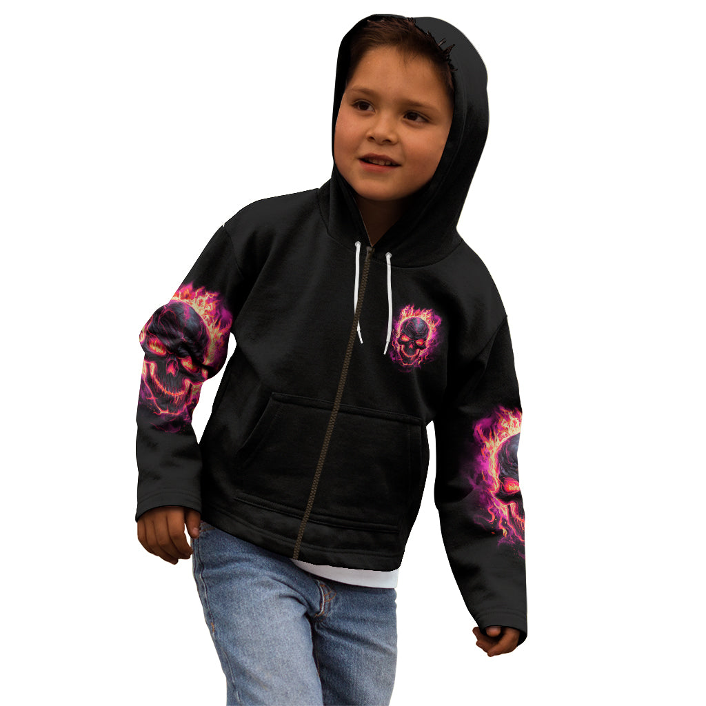 I Can Keep My Mouth Kid Hoodie - Wonder Print Shop