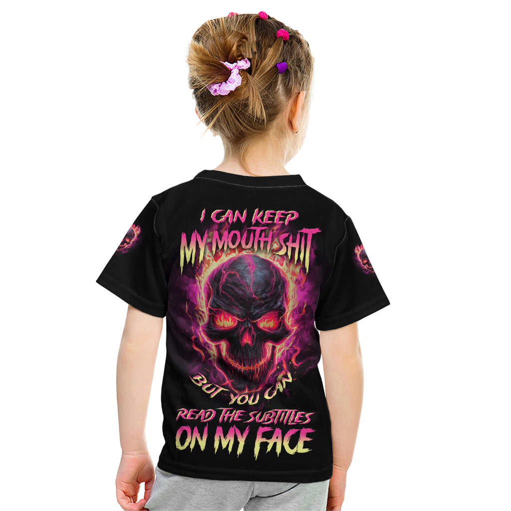 I Can Keep My Mouth Kid T Shirt - Wonder Print Shop