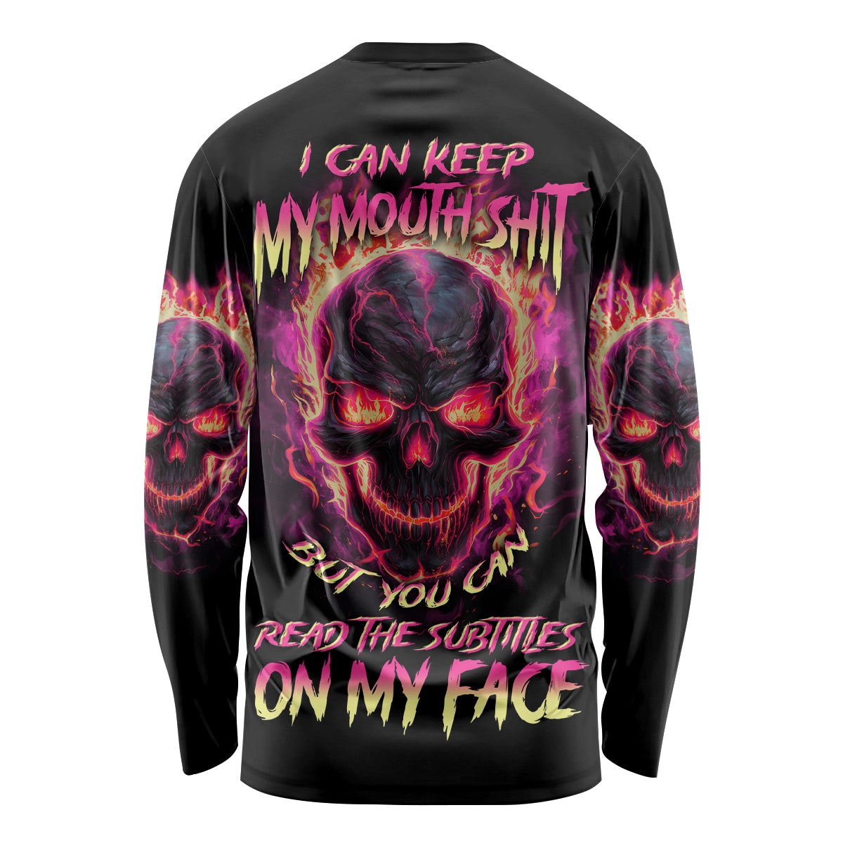I Can Keep My Mouth Long Sleeve Shirt - Wonder Print Shop