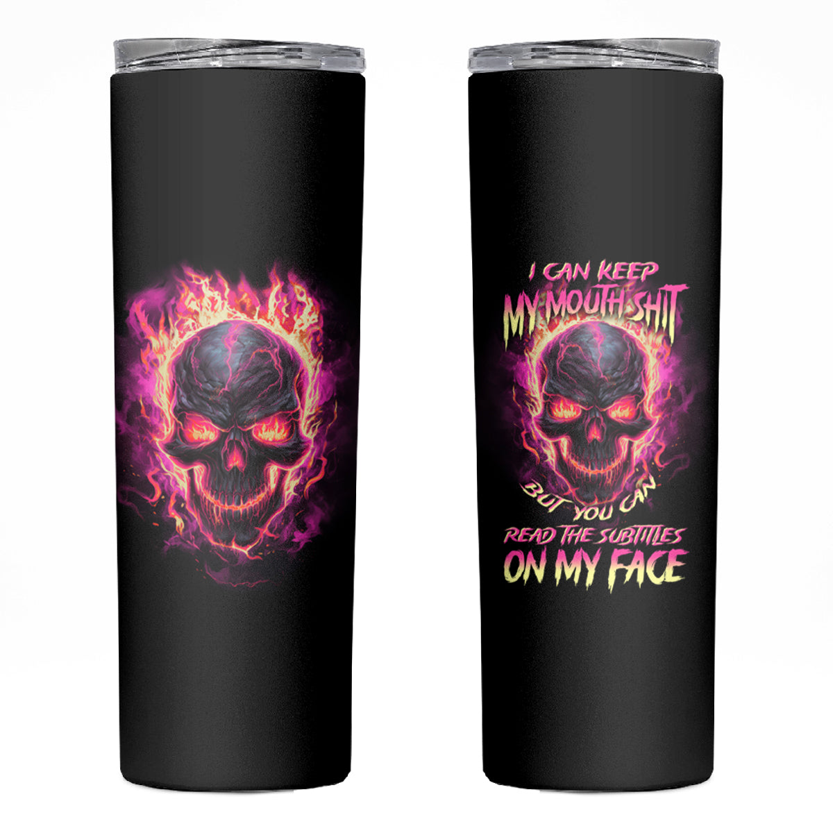 I Can Keep My Mouth Skinny Tumbler - Wonder Print Shop