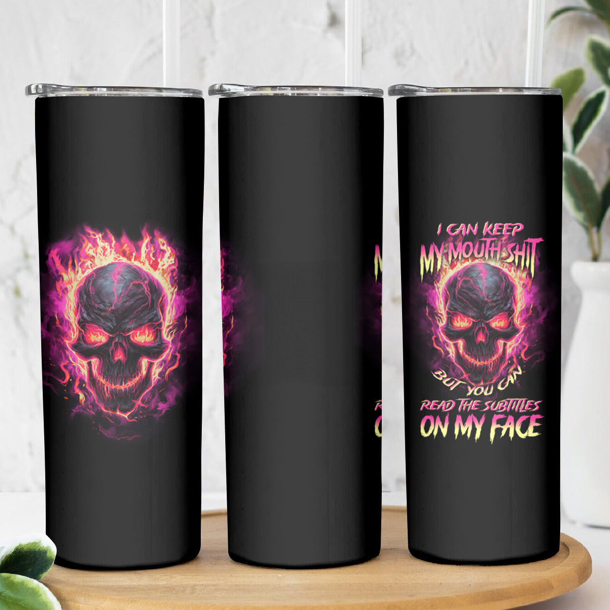 I Can Keep My Mouth Skinny Tumbler - Wonder Print Shop