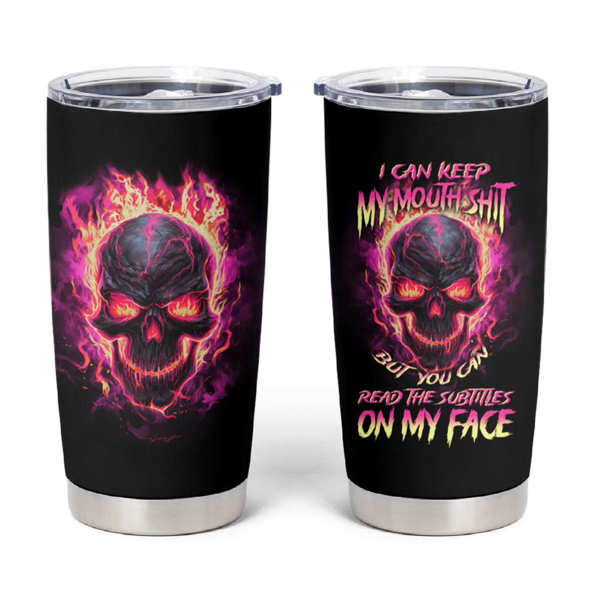 I Can Keep My Mouth Tumbler Cup - Wonder Print Shop