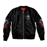 Your Demons Hide Under Your Bed Skull Bomber Jacket - Wonder Print Shop