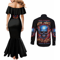your-demons-hide-under-your-bed-skull-couples-matching-mermaid-dress-and-long-sleeve-button-shirt