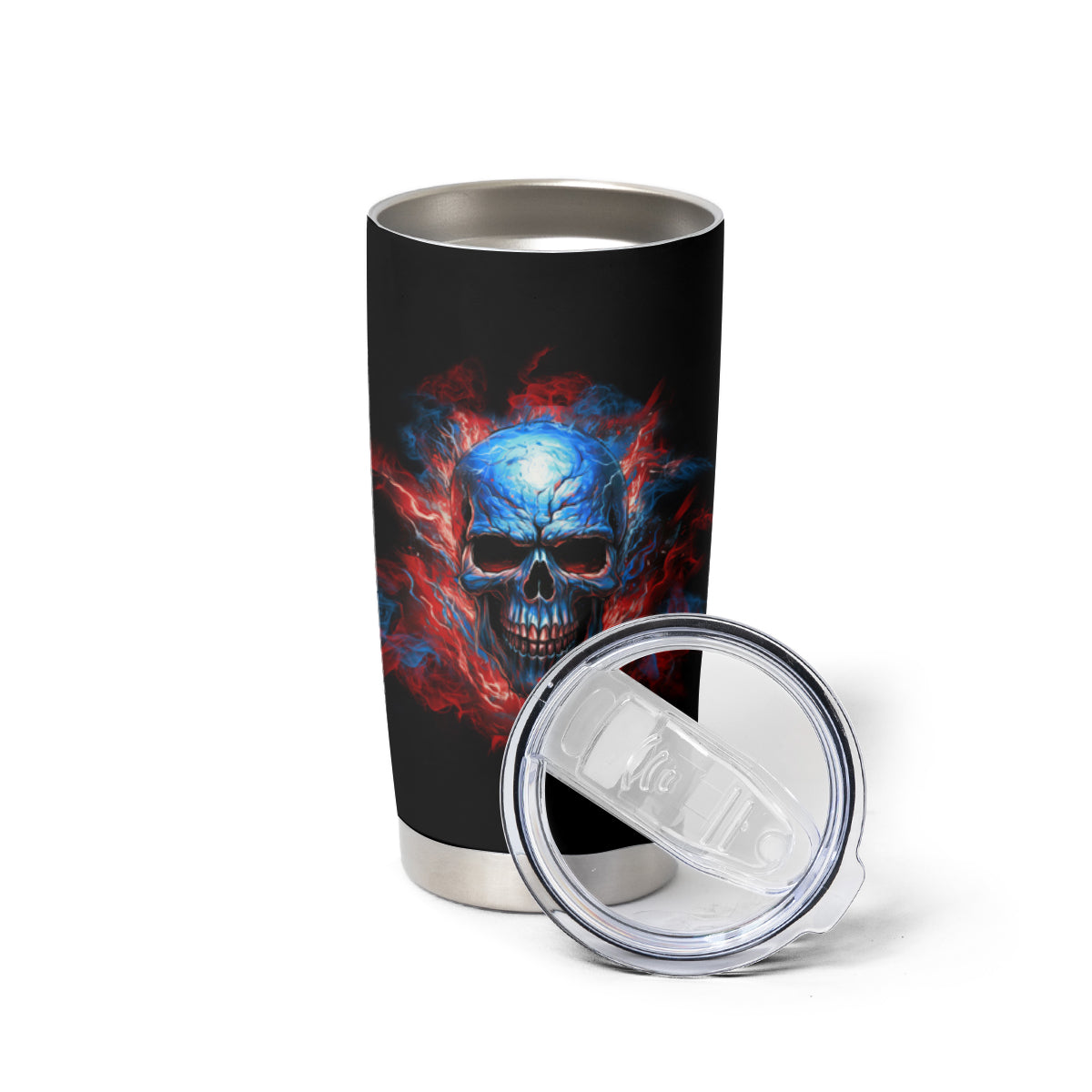 Your Demons Hide Under Your Bed Skull Tumbler Cup - Wonder Print Shop