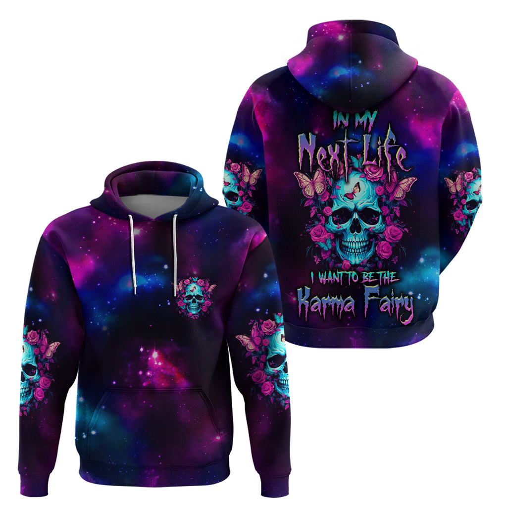 Karma Fairy Skull Galaxy Hoodie - Wonder Print Shop
