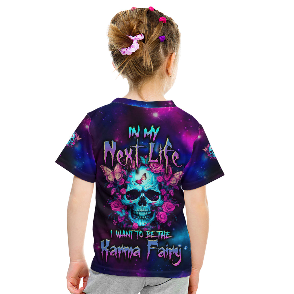 Karma Fairy Skull Galaxy Kid T Shirt - Wonder Print Shop