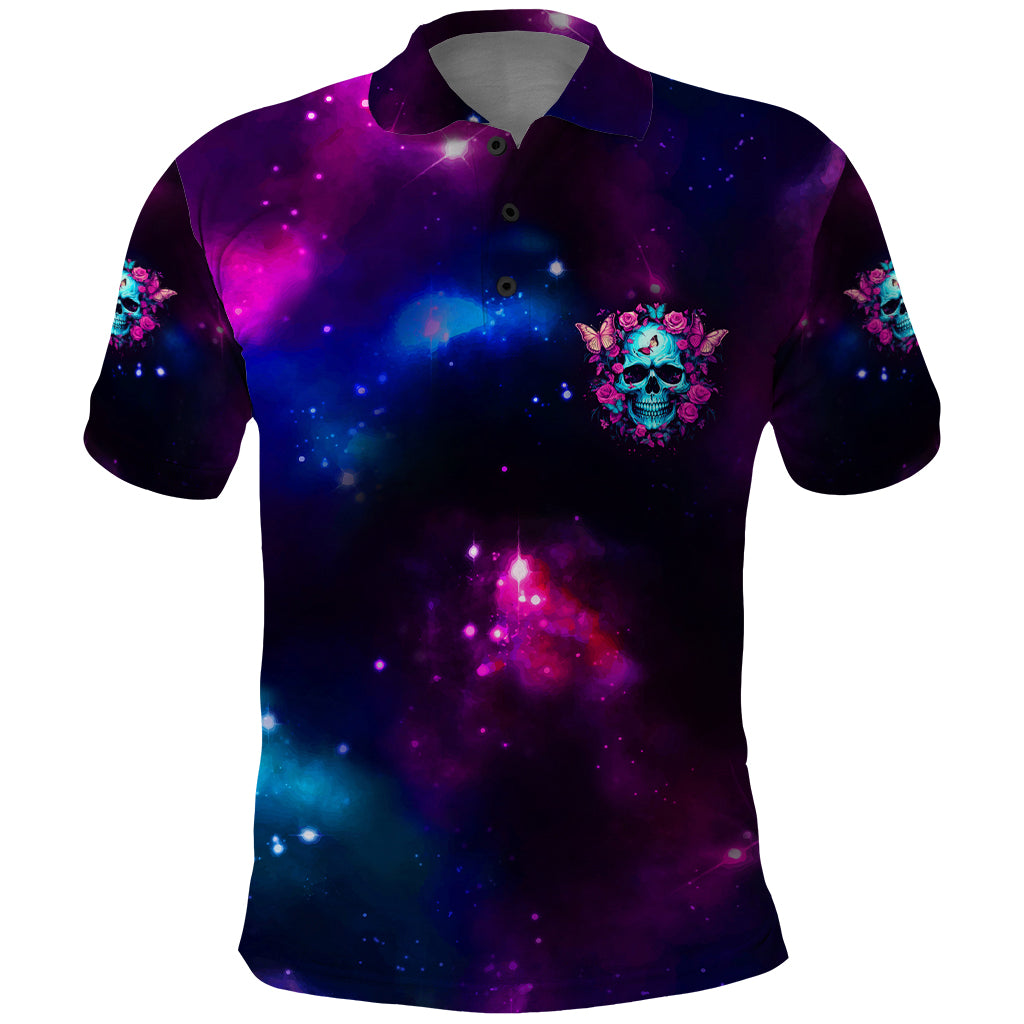 Karma Fairy Skull Galaxy Polo Shirt - Wonder Print Shop