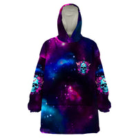 Karma Fairy Skull Galaxy Wearable Blanket Hoodie - Wonder Print Shop