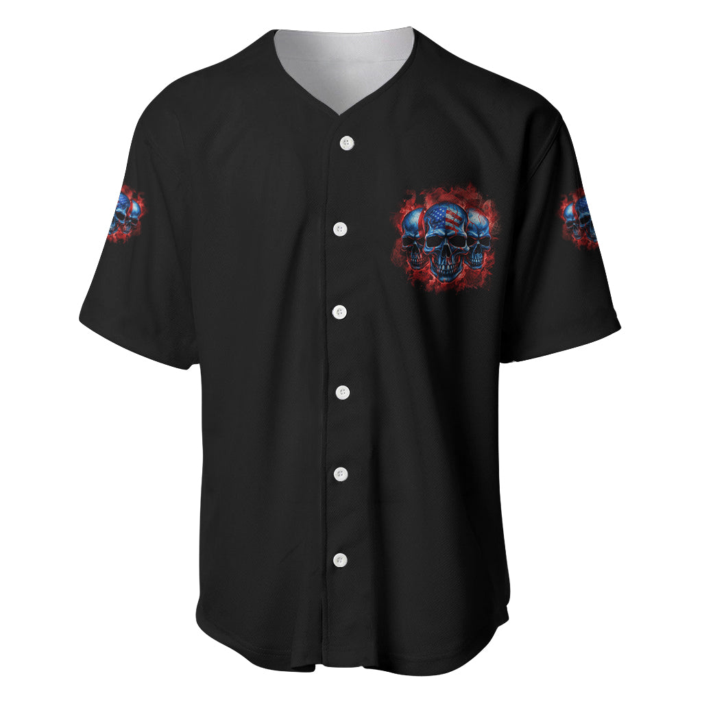 I'm Never Alone My Demons Are With Me 24/7 Baseball Jersey - Wonder Print Shop