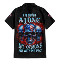 I'm Never Alone My Demons Are With Me 24/7 Family Matching Mermaid Dress and Hawaiian Shirt - Wonder Print Shop