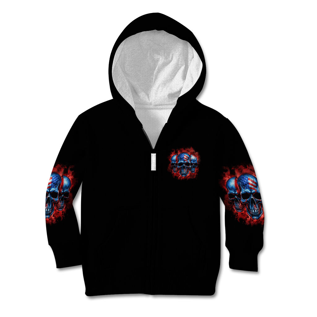 I'm Never Alone My Demons Are With Me 24/7 Kid Hoodie - Wonder Print Shop