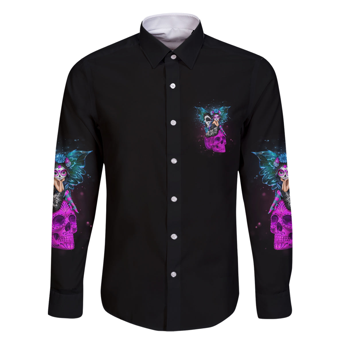 In My Next Life - I Want To Be The Karma Fairy Family Matching Long Sleeve Bodycon Dress and Hawaiian Shirt - Wonder Print Shop