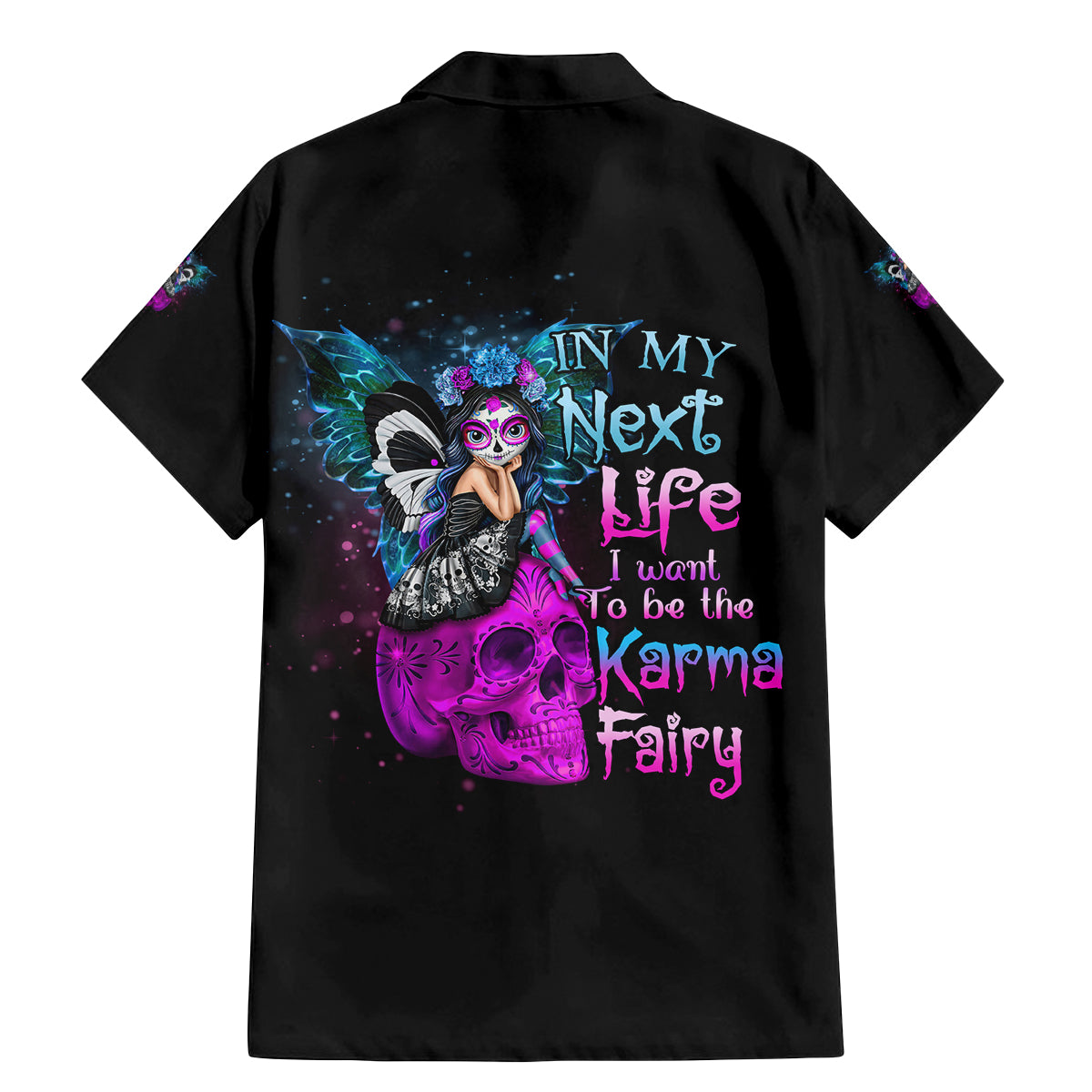 In My Next Life - I Want To Be The Karma Fairy Family Matching Mermaid Dress and Hawaiian Shirt - Wonder Print Shop