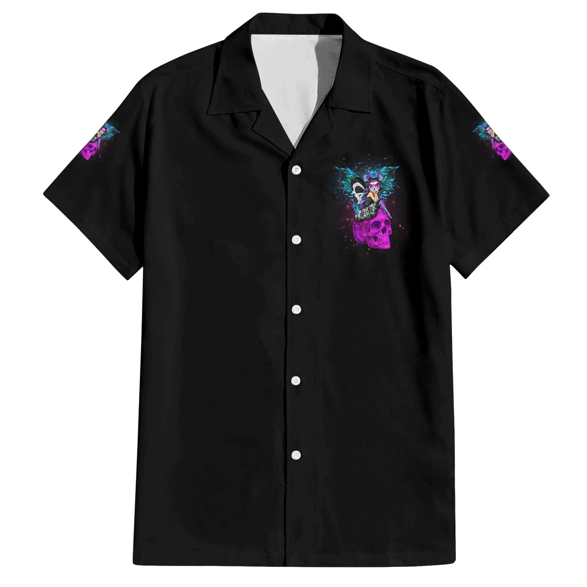 In My Next Life - I Want To Be The Karma Fairy Family Matching Off Shoulder Short Dress and Hawaiian Shirt - Wonder Print Shop