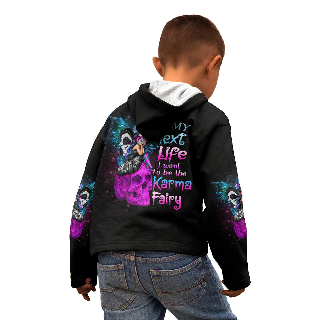 In My Next Life - I Want To Be The Karma Fairy Kid Hoodie - Wonder Print Shop