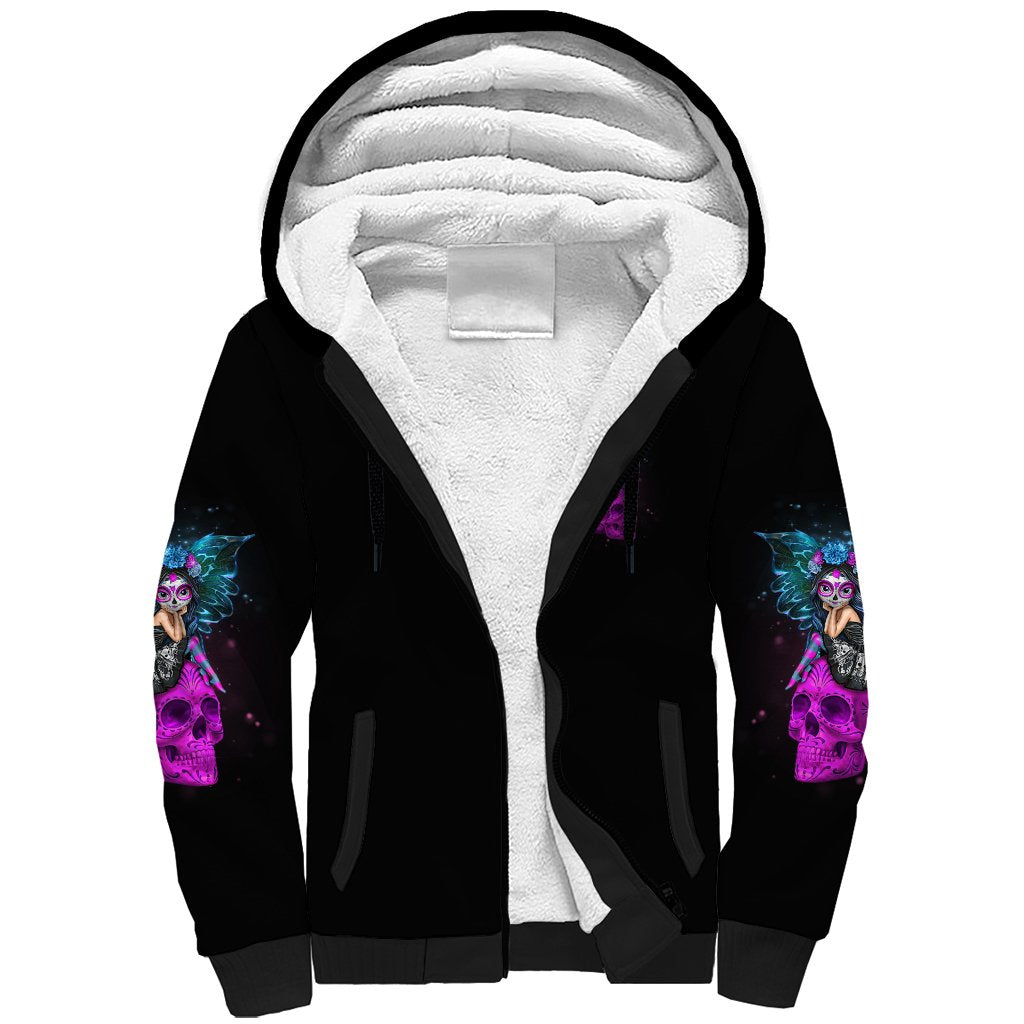 In My Next Life - I Want To Be The Karma Fairy Sherpa Hoodie - Wonder Print Shop
