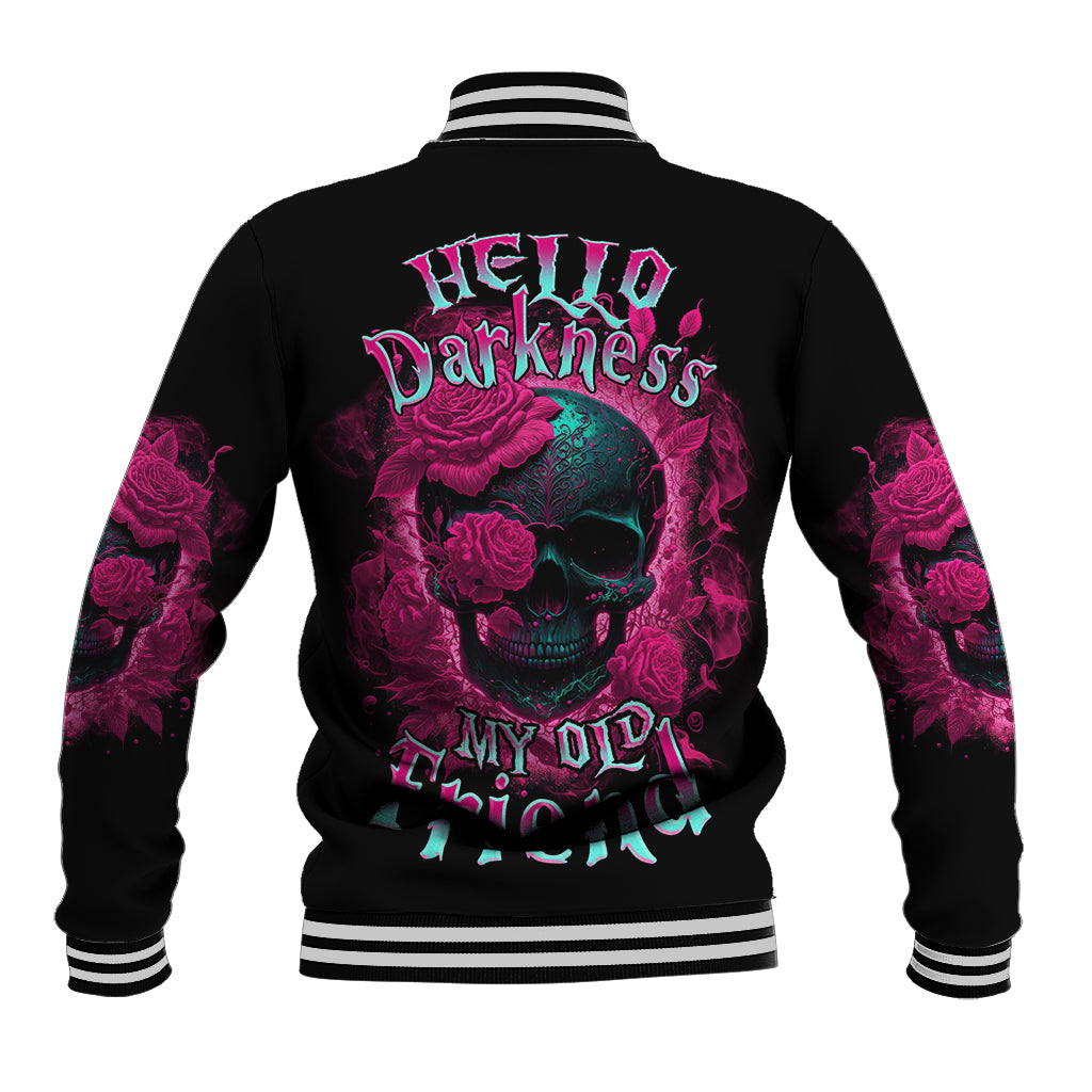 Hello Darkness My Old Friend Baseball Jacket - Wonder Print Shop