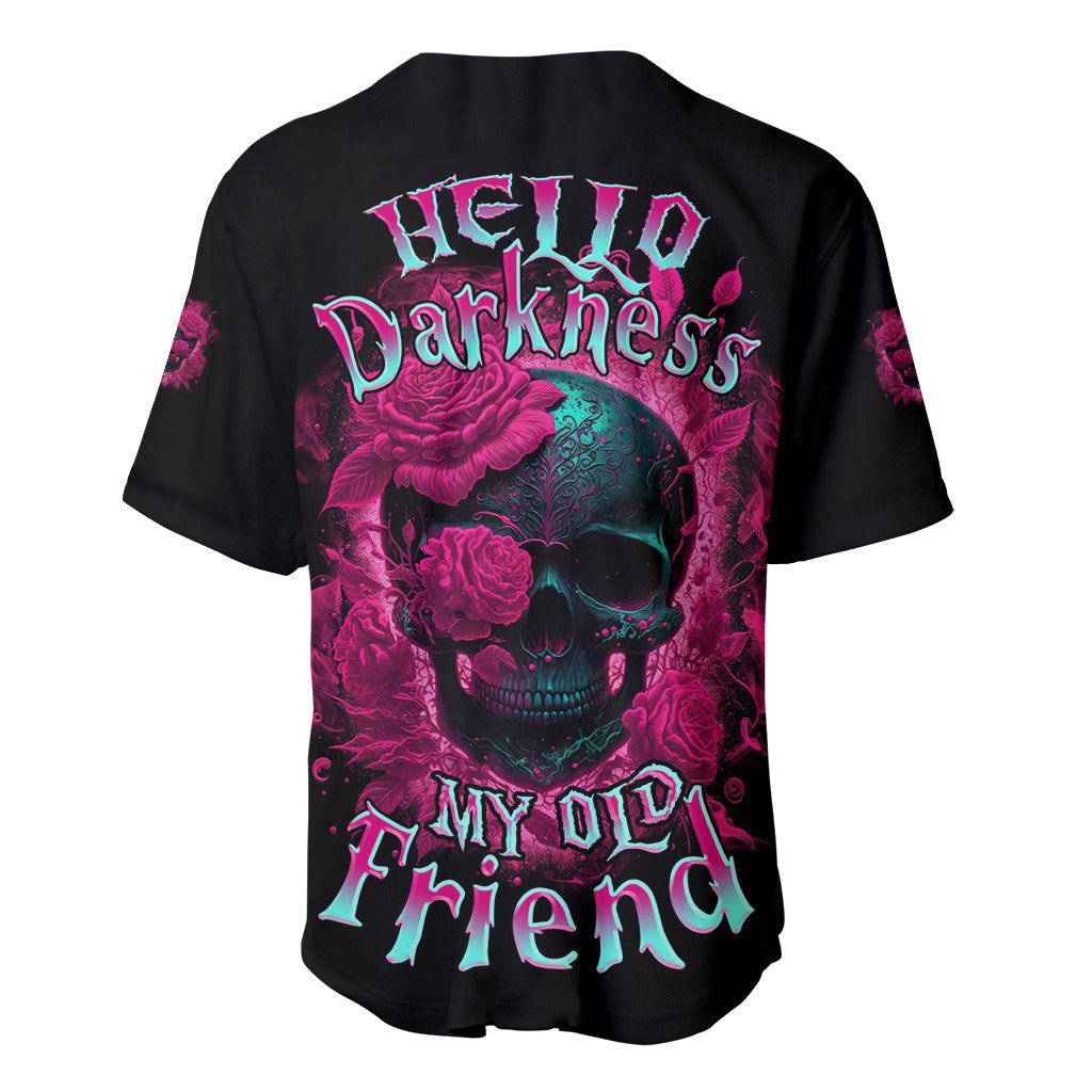 Hello Darkness My Old Friend Baseball Jersey - Wonder Print Shop