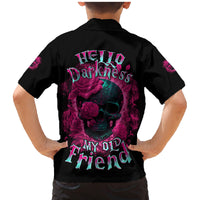 Hello Darkness My Old Friend Family Matching Mermaid Dress and Hawaiian Shirt - Wonder Print Shop