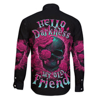 Hello Darkness My Old Friend Family Matching Short Sleeve Bodycon Dress and Hawaiian Shirt - Wonder Print Shop