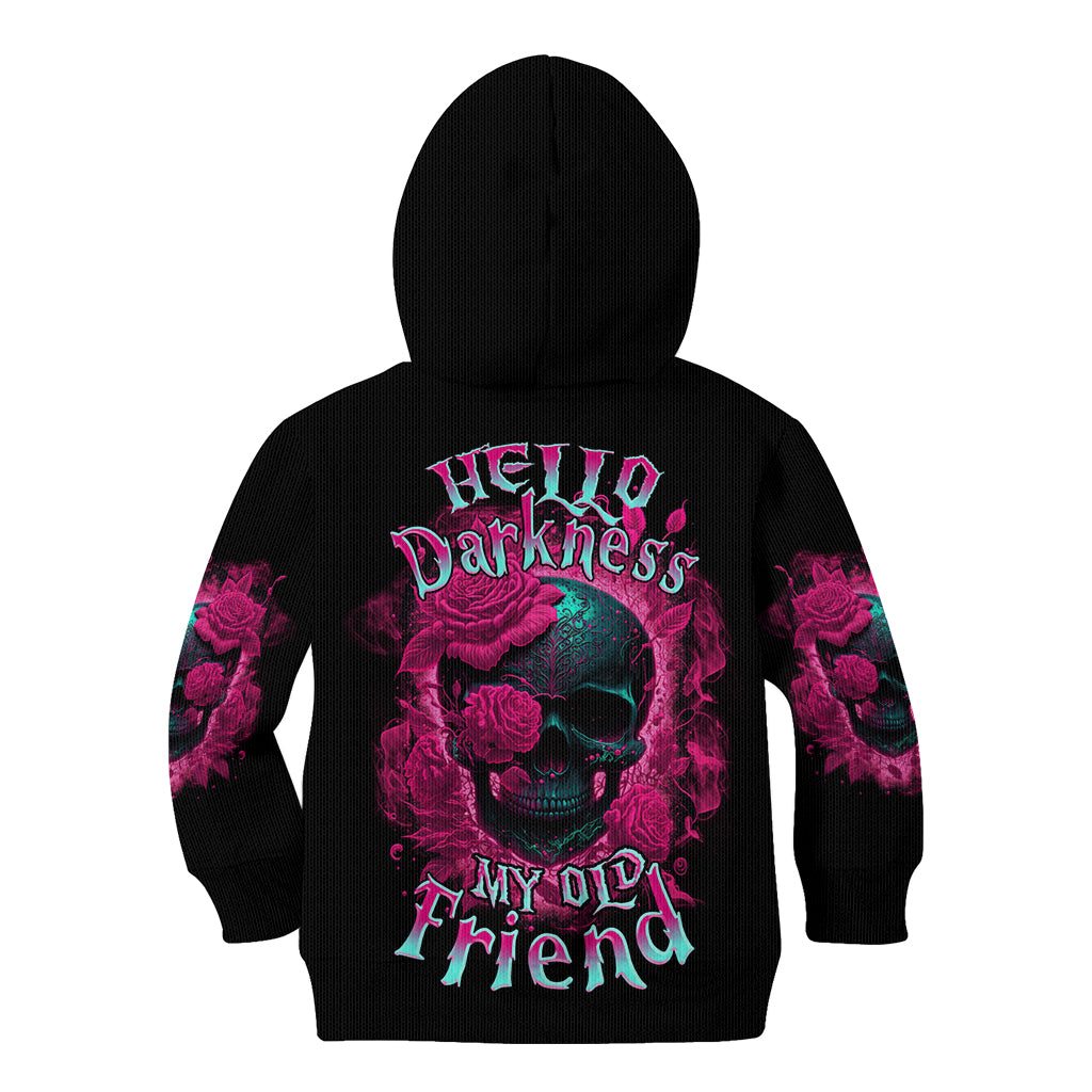 Hello Darkness My Old Friend Kid Hoodie - Wonder Print Shop