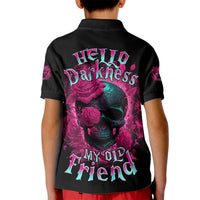 Hello Darkness My Old Friend Kid Polo Shirt - Wonder Print Shop