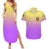 I'm Blunt Because God Rolled Me Sunflower Couples Matching Summer Maxi Dress and Hawaiian Shirt - Wonder Print Shop