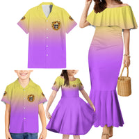 I'm Blunt Because God Rolled Me Sunflower Family Matching Mermaid Dress and Hawaiian Shirt - Wonder Print Shop