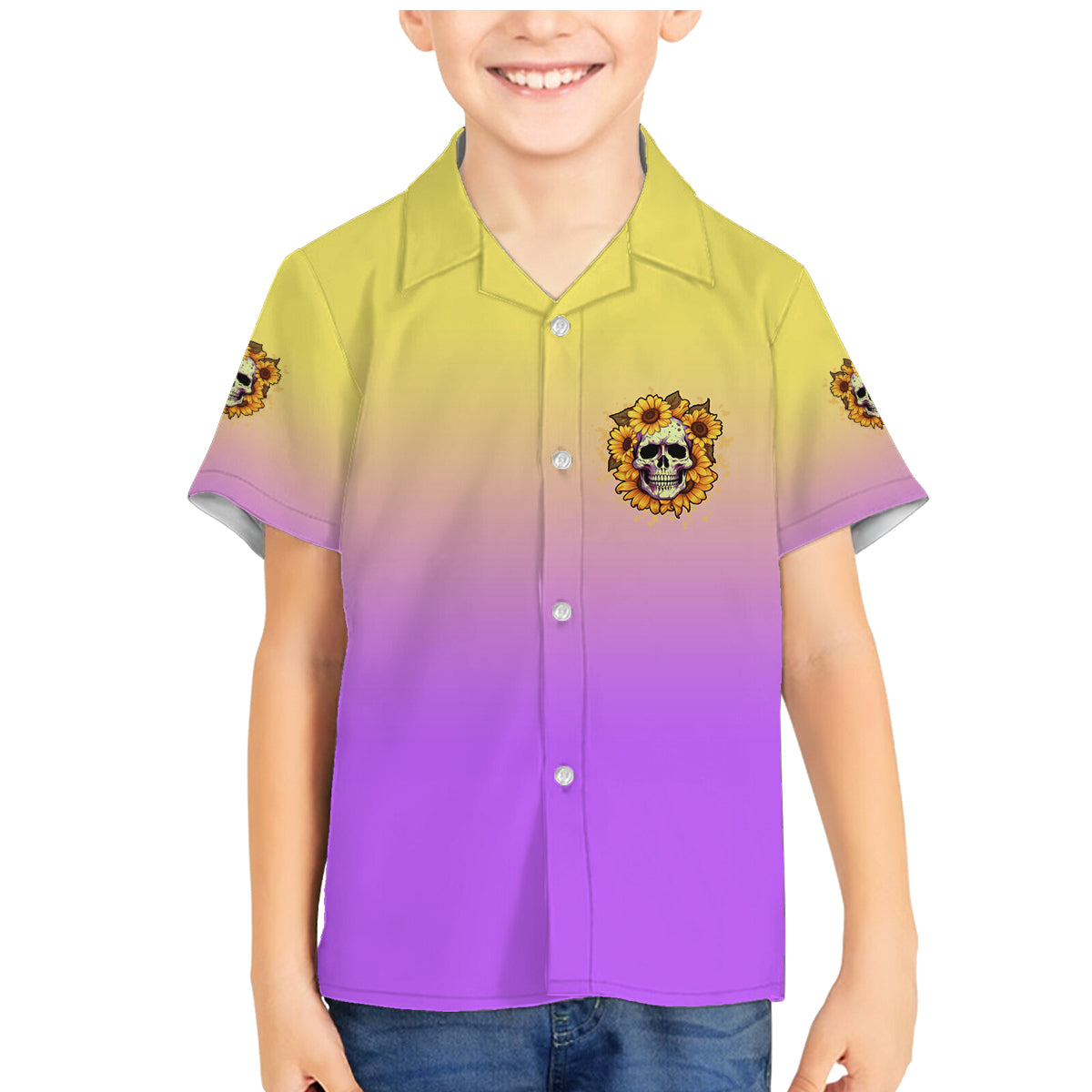 I'm Blunt Because God Rolled Me Sunflower Family Matching Mermaid Dress and Hawaiian Shirt - Wonder Print Shop