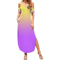 I'm Blunt Because God Rolled Me Sunflower Family Matching Summer Maxi Dress and Hawaiian Shirt - Wonder Print Shop